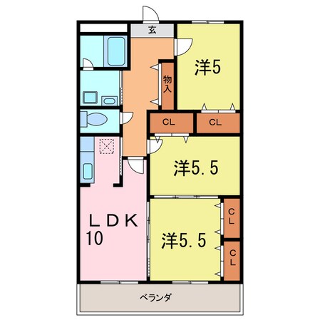 East Oneの物件間取画像